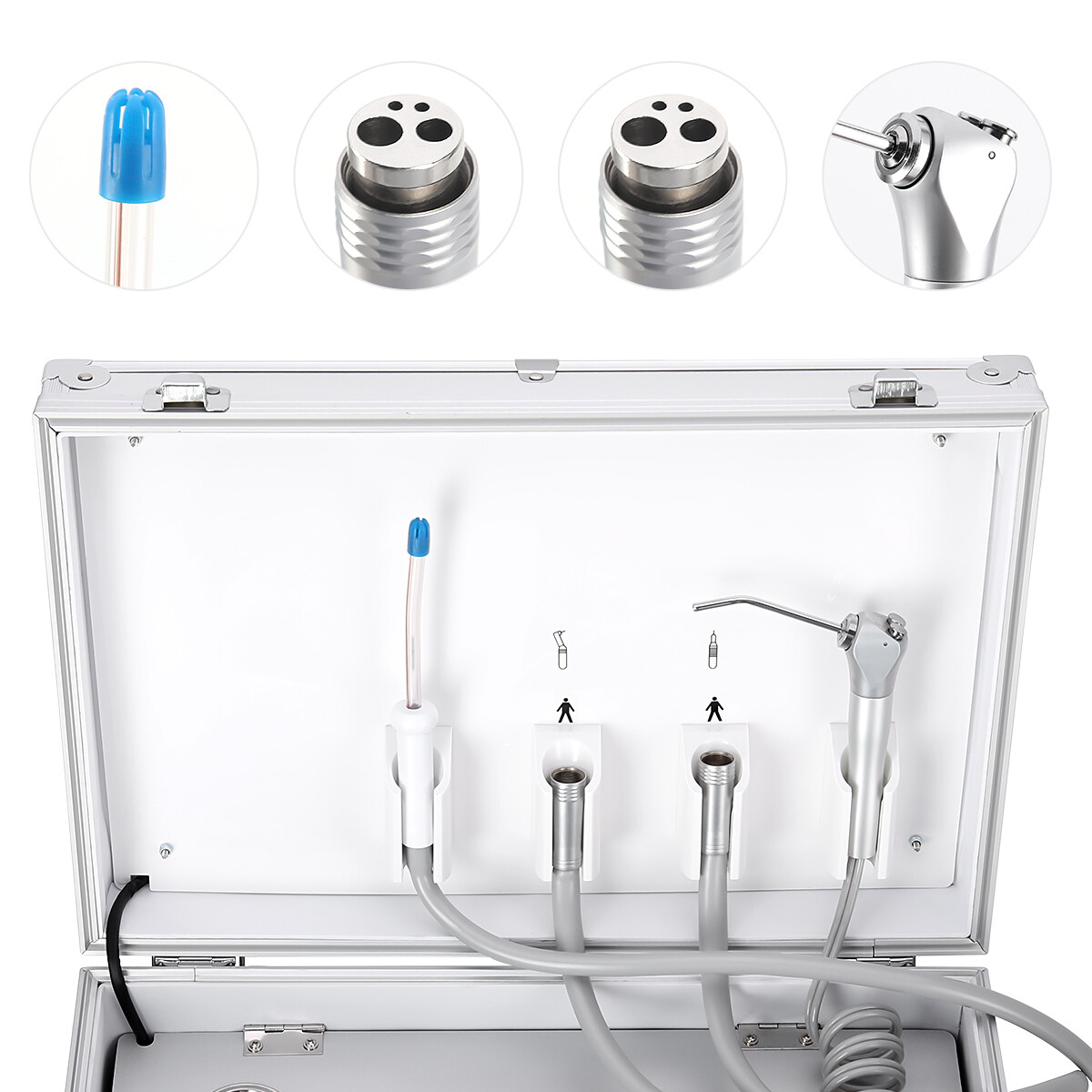 Dental Portable Delivery Unit Syringe Suction Turbine Air Compressor/Moble chair