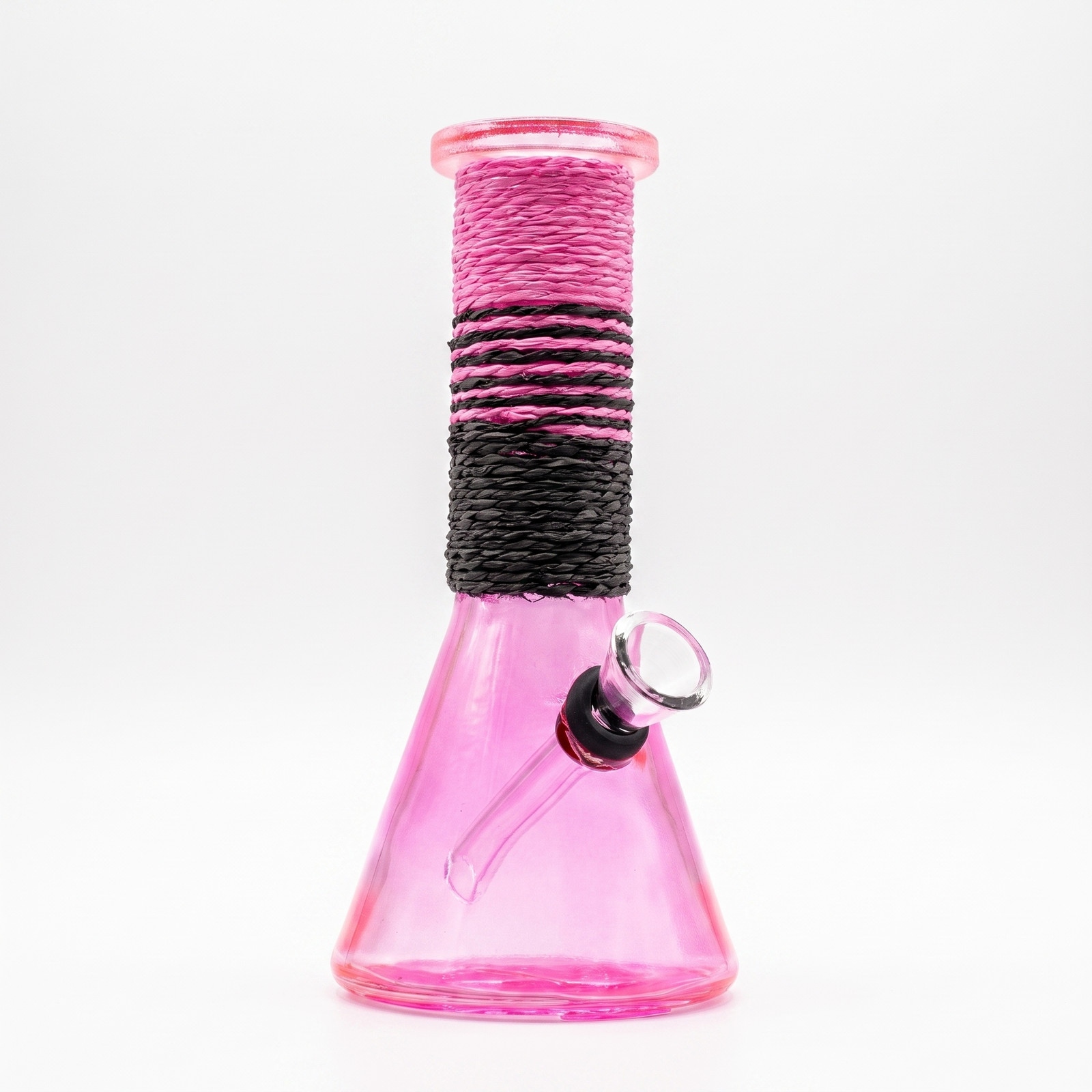 6″ Rope Neck Glass Mini Water Pipe Built-In Bowl – Choose Your Color