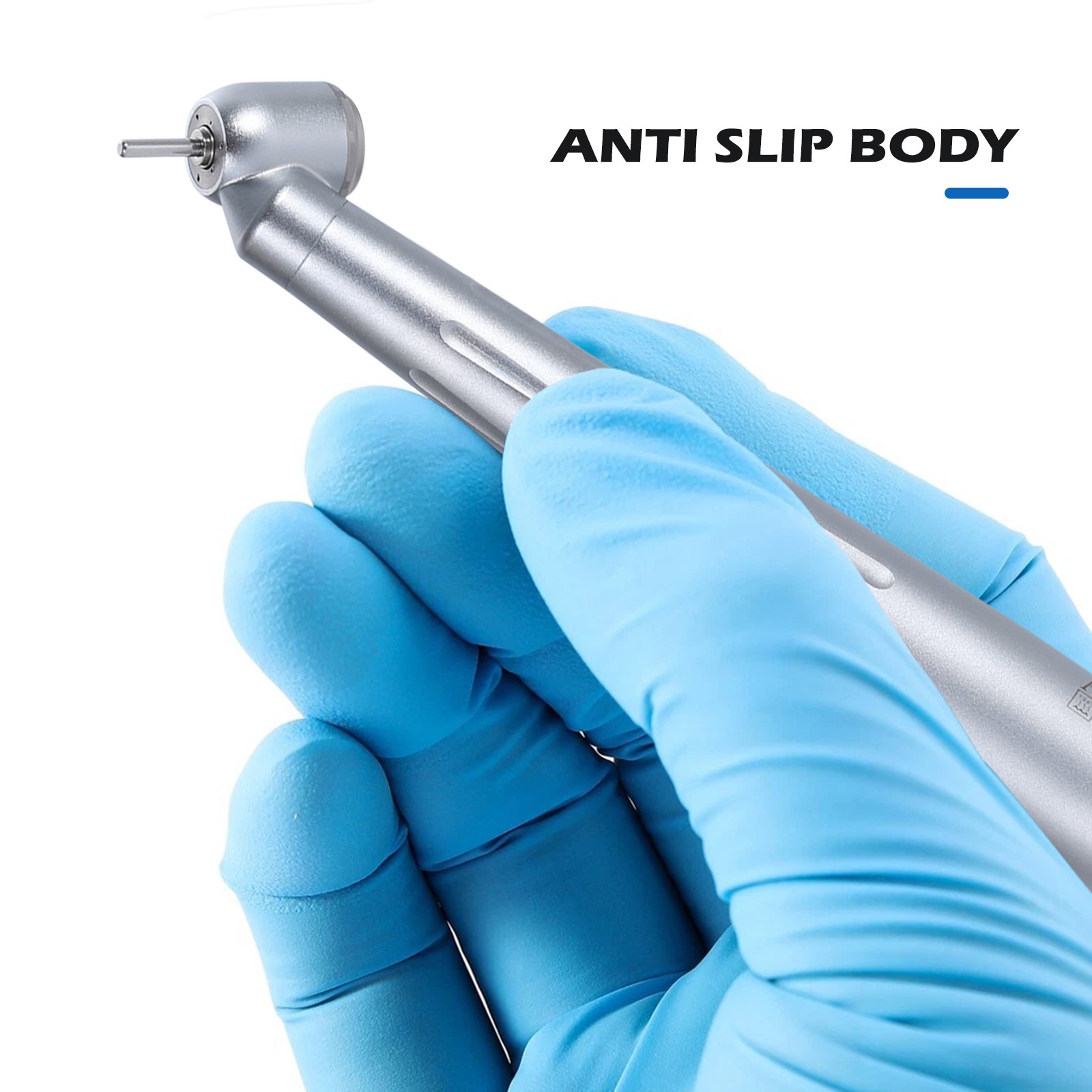 4 Holes Dental Surgical 45 Degree High Speed Handpieces Push Button Single Spray