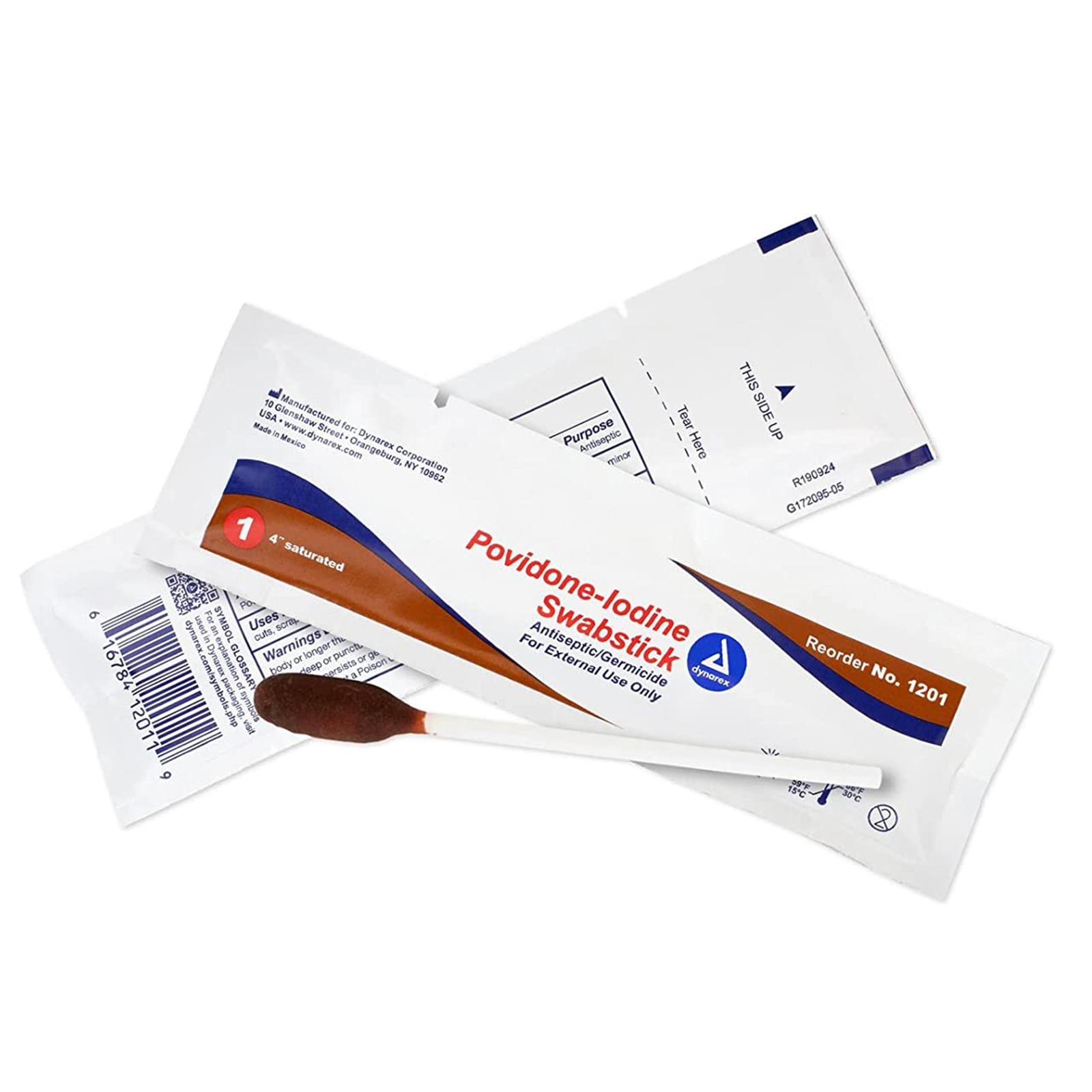 Dynarex Impregnated Swabstick NonSterile 1201 10 Count(s) 50 Sticks/Count