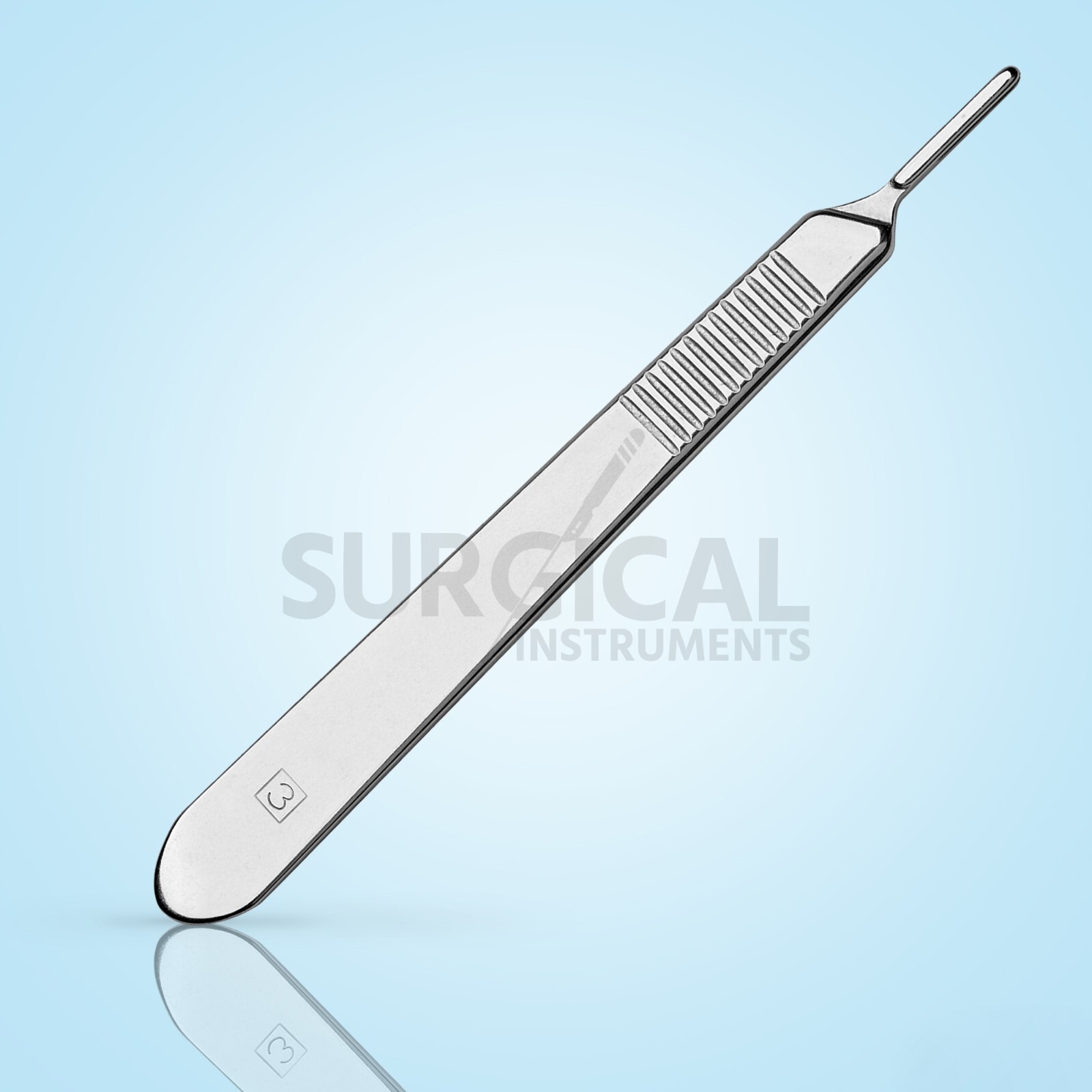 100 Scalpel Blades #15C Surgical Dental ENT Instruments with Free #3 BP Handle