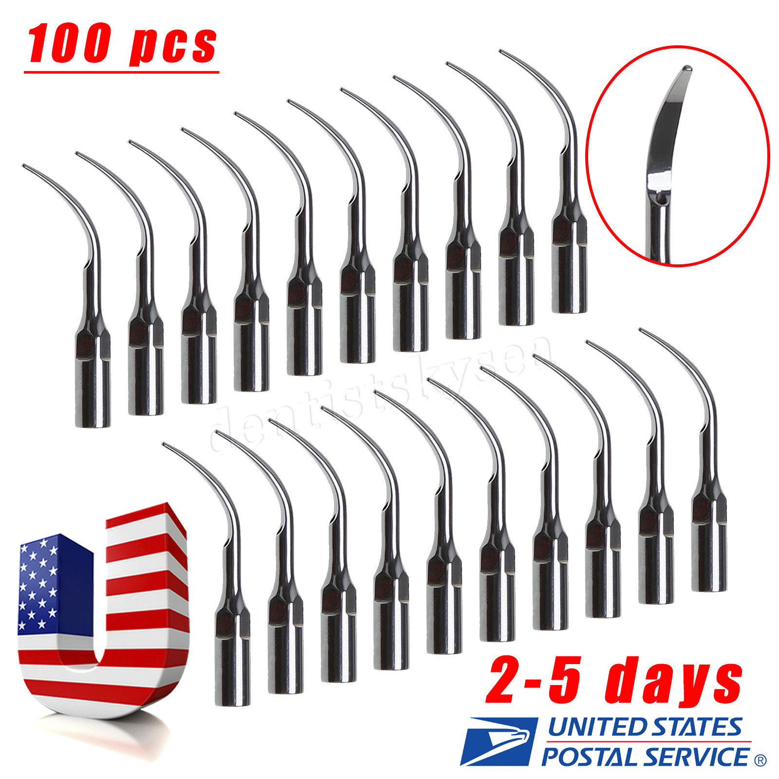 1-100PCS SKYSEA Dental Ultrasonic Scaler Scaling Tip G1 Fit Cavitron EMS