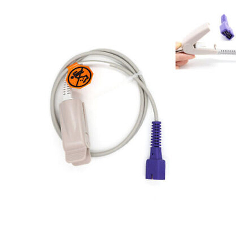 US Fit For DS-100A Oximax Adult Finger Clip SpO2 Sensor Blood Oxygen Probe 9Pin