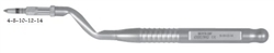 Dental CONVEX OSTEOTOME 3.8mm, BOVX-38F