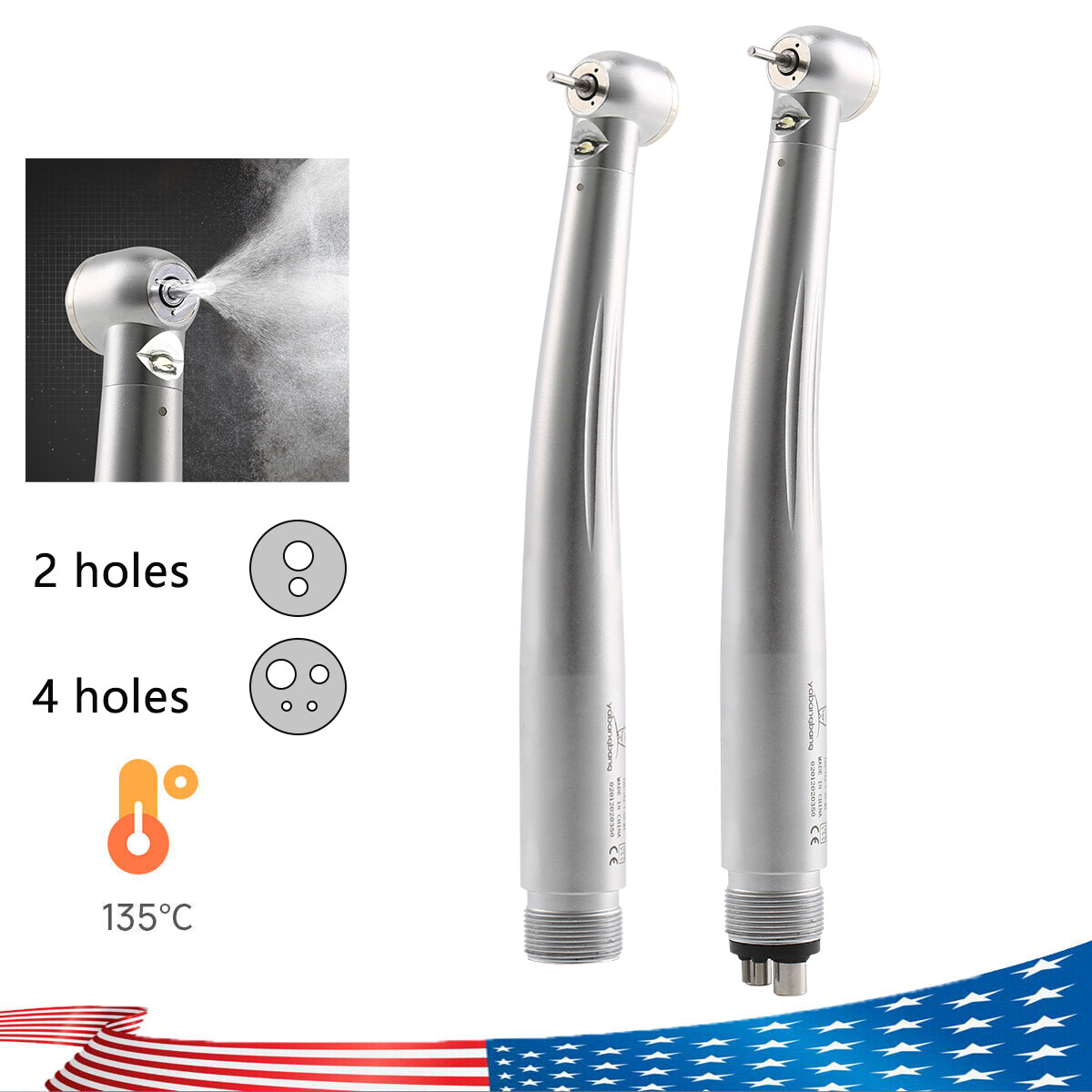 KaV NSK Style Dental Fiber Optic LED Handpiece Turbine High Speed Push Button
