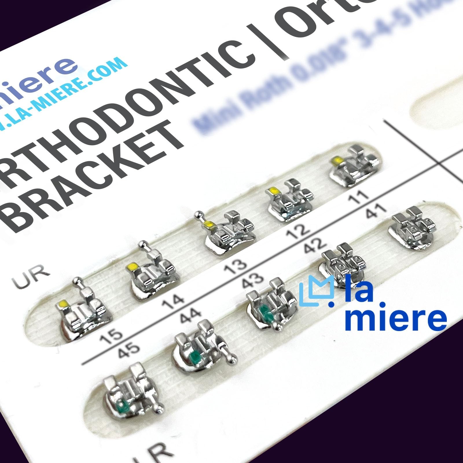 LA MIERE 200PCS Teeth Model Braces, Typodont Brackets, 0.022 MINI MBT