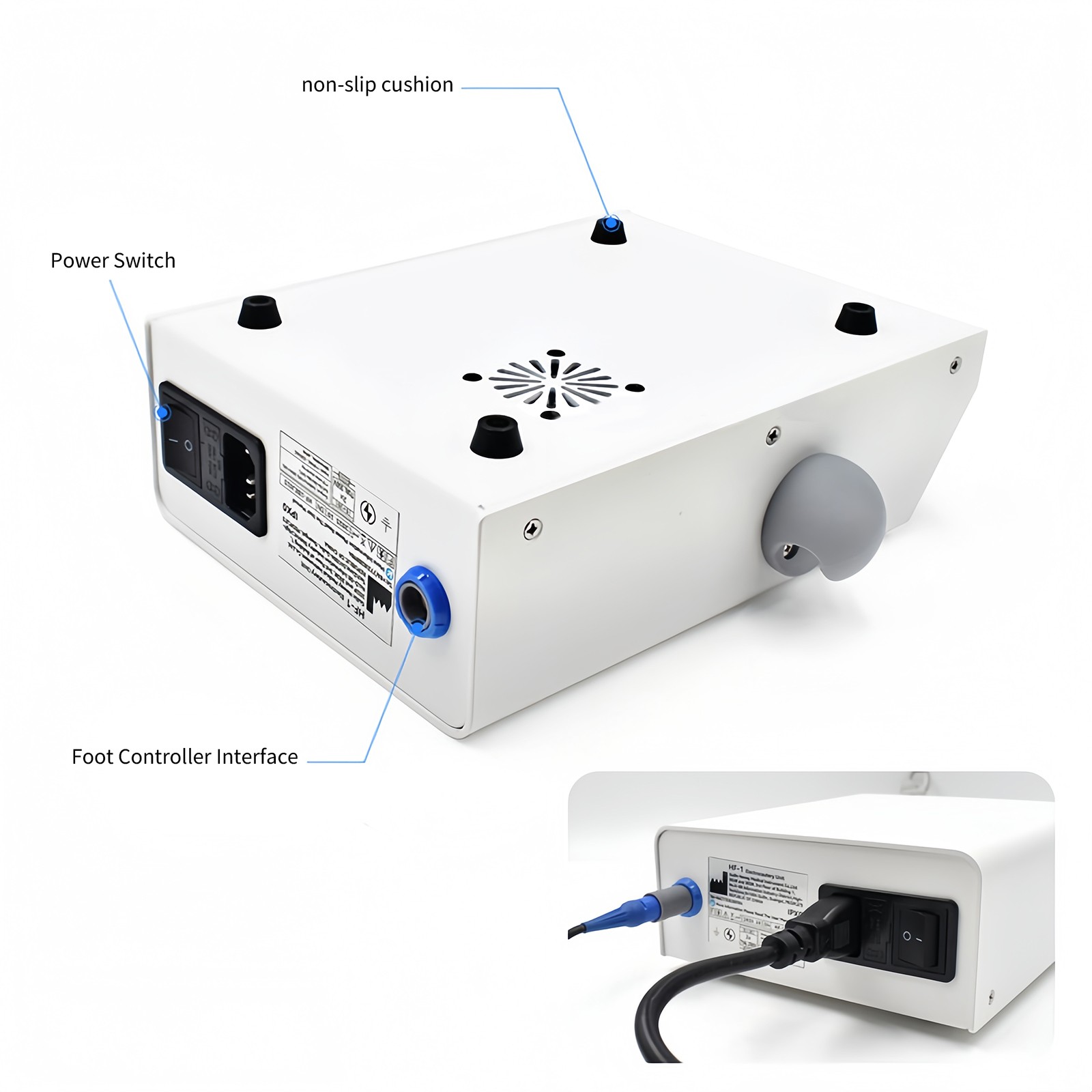 Electrosurgery Dental Cutting Unit with 10 Electrodes Tips 110V/220V