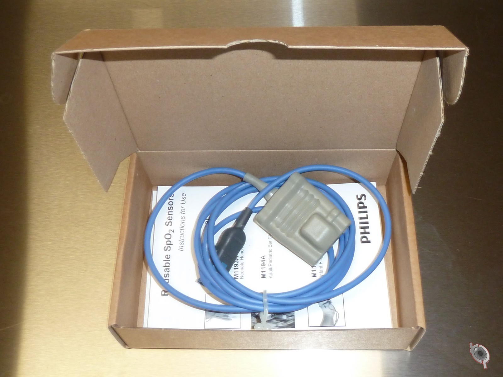 Philips M1191B Reusable Adult SpO2 Sensor Finger 8-pin D Connector