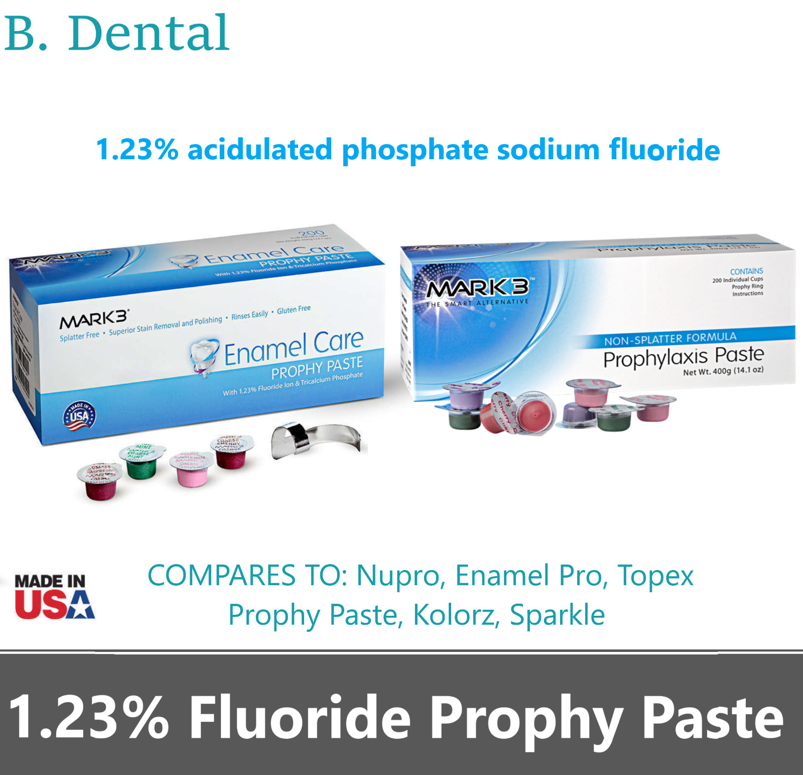 Prophy Paste Dental Prophylaxis Coarse Medium Fine Extra X-Coars up to 2000 cups