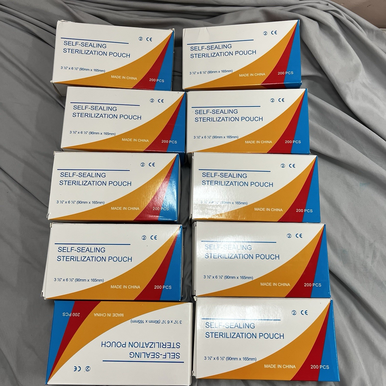 （Clearance）2000 pcs=10 box Self Seal Sterilization Pouch Pouches Bag 3.5″ x 6.5