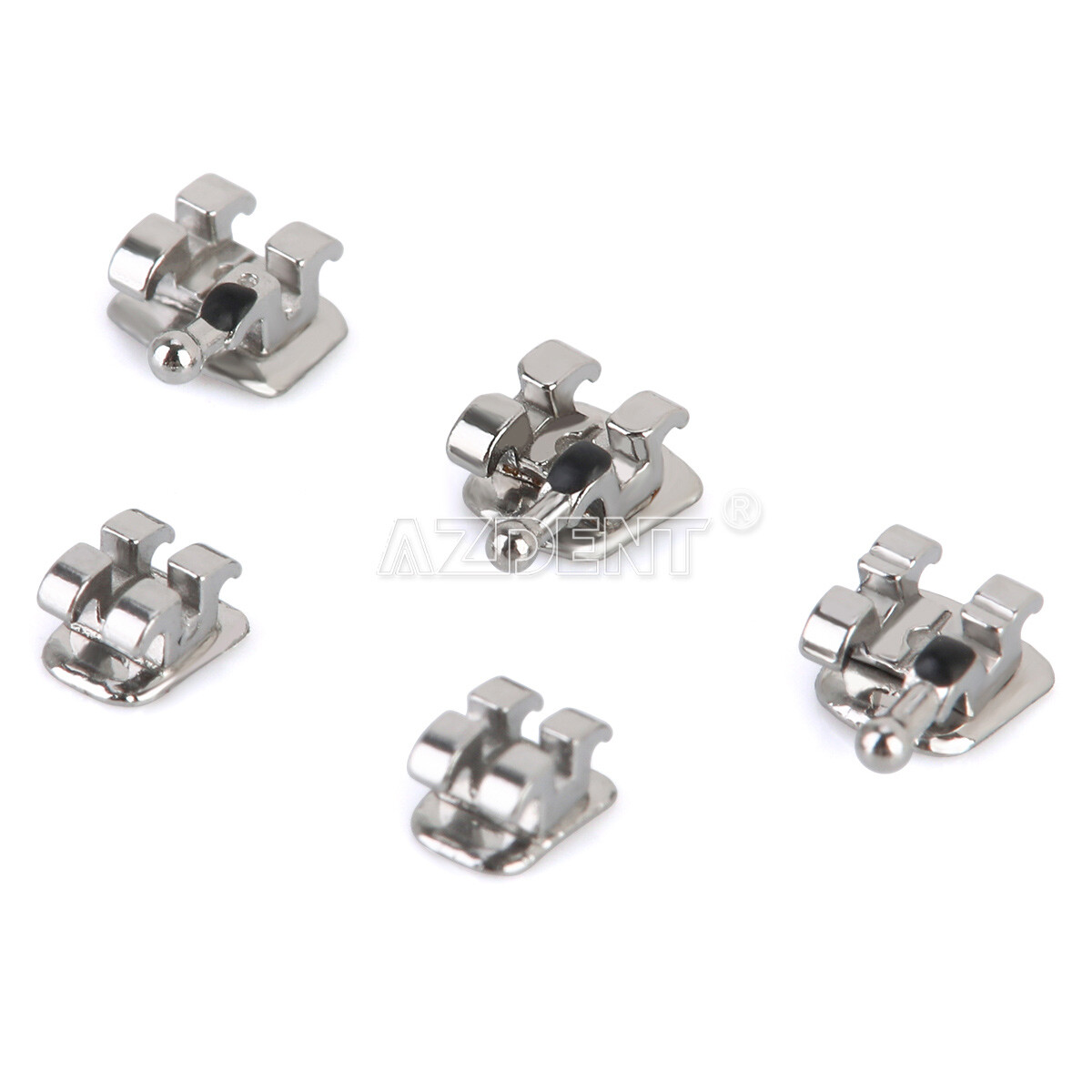 US Dental Orthodontic Bracket Brace Mini /Standard Roth/MBT.022/.018 Hook AZDENT