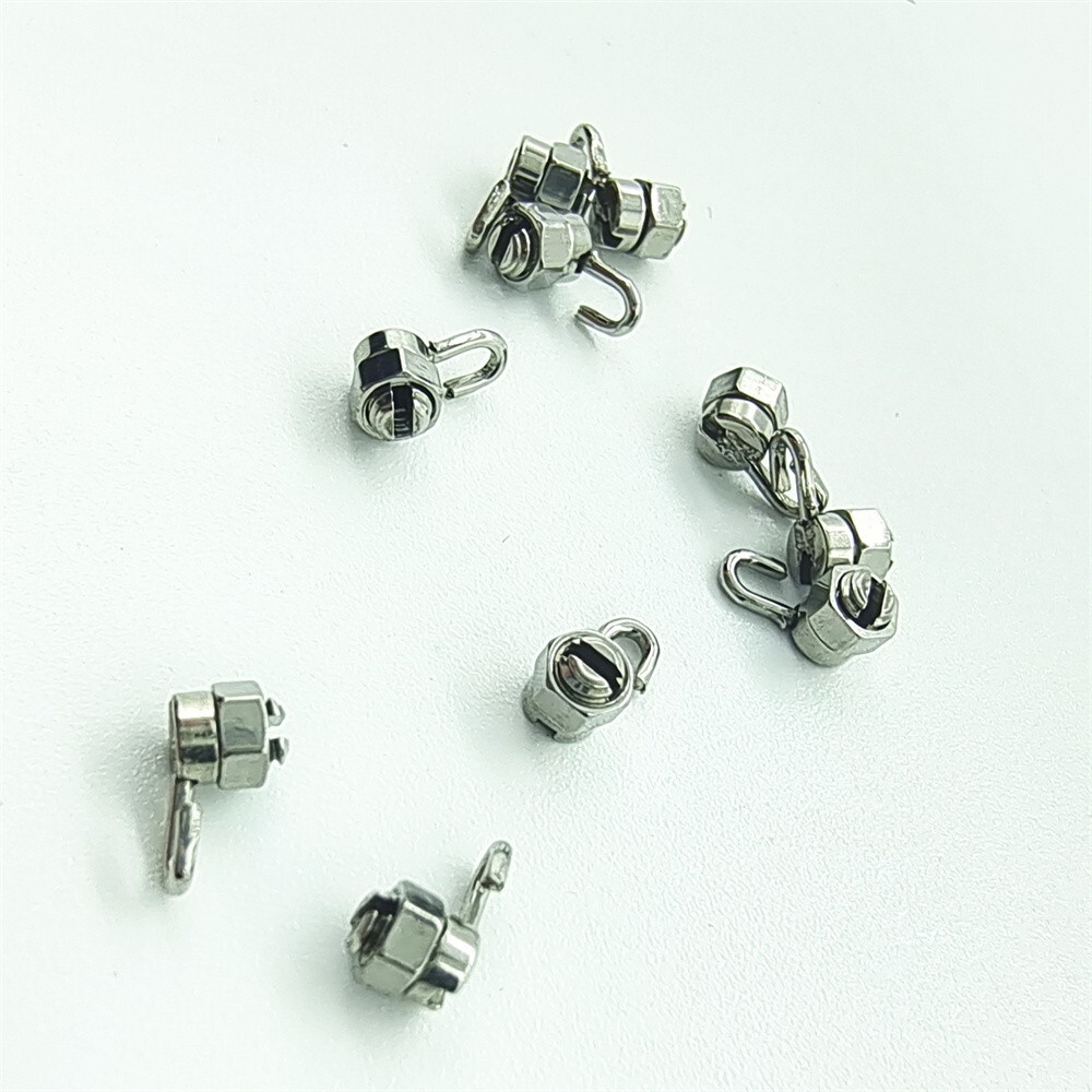 20 Pcs Dental Orthodontic Crimpable Hooks Stops Arch Wire Gurin Lock + Driver