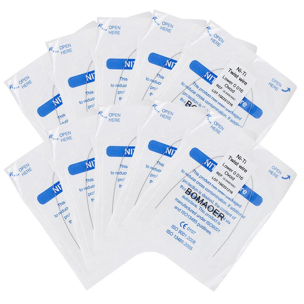 20 Packs 1Pc/pack Dental Orthodontic Niti Twist Wire Round Oval Form 016 Lower