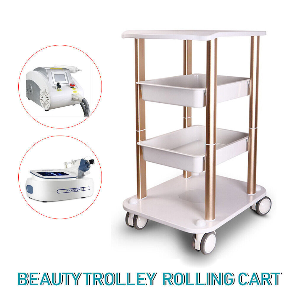 4-Layers Trolley Cart Stand Ultrasonic Cavitation RF Beauty Spa Salon Machine