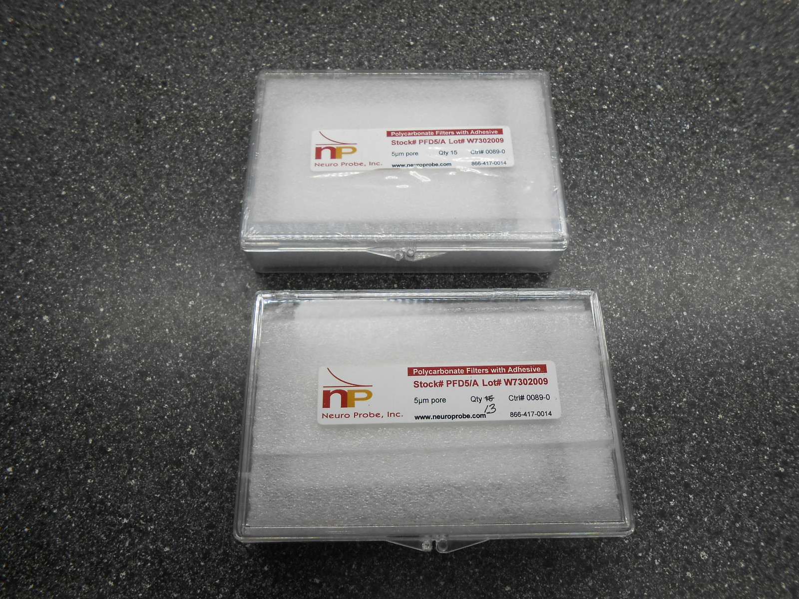 LOT OF 28 NEURO PROBE FRAMED POLYCARBONATE FILTERS WITH ADHESIVE PFD5/A
