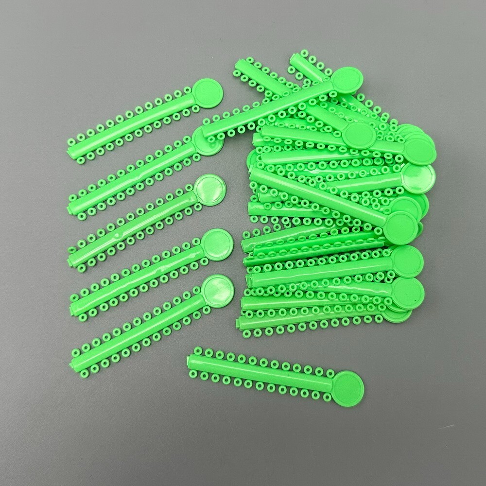 1040tie Dental Orthodontic Ligature Ties Braces Elastic Rubber Bands Mixed Color