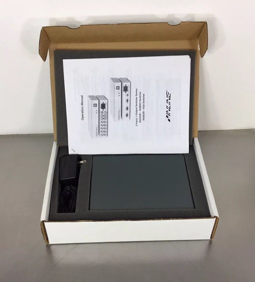 Inline IN3563E VGA Switcher 9VDC 0.5A 3 In 1 Out Loc.3A