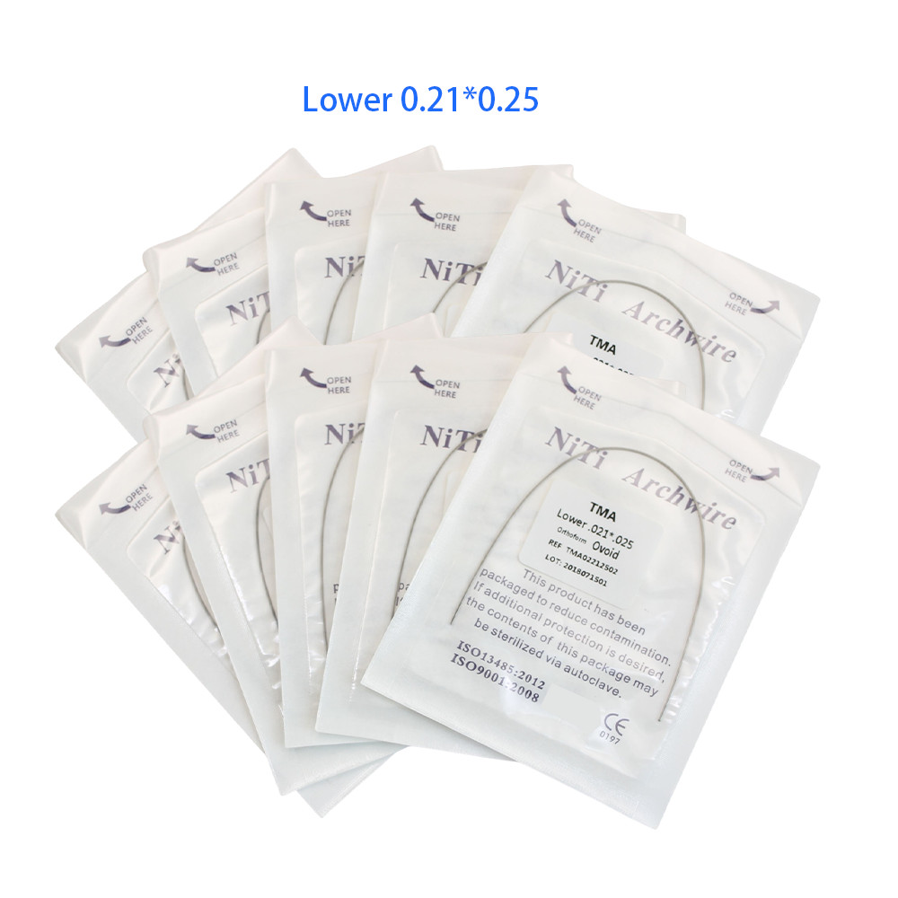Dental Orthodontic TMA Beta Ti-Mo Arch Wires Ovoid Rectangular 1pc/pack
