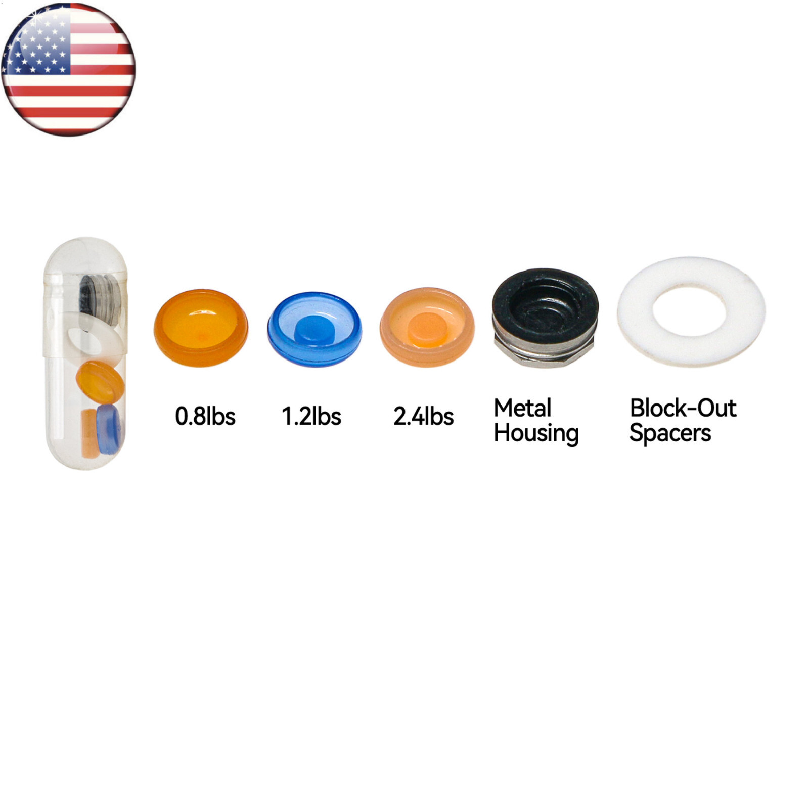 Multi Force Universal Male Retention Caps Zest Locator Overdenture Insert 10Set