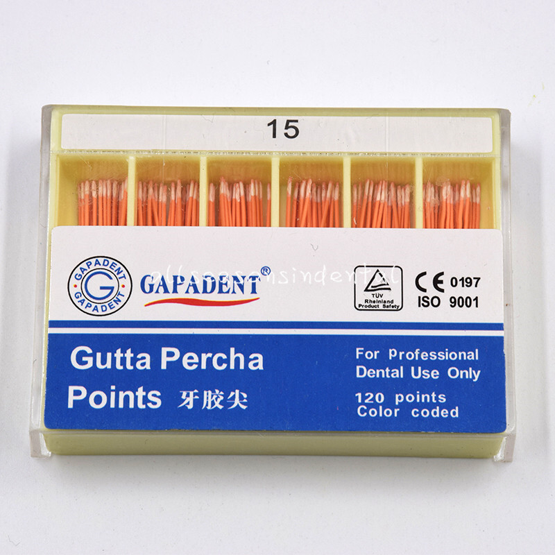 Dental GAPADENT Endodontic Gutta Percha Taper 0.02/0.04/0.06 #15 20 25 30 45-80