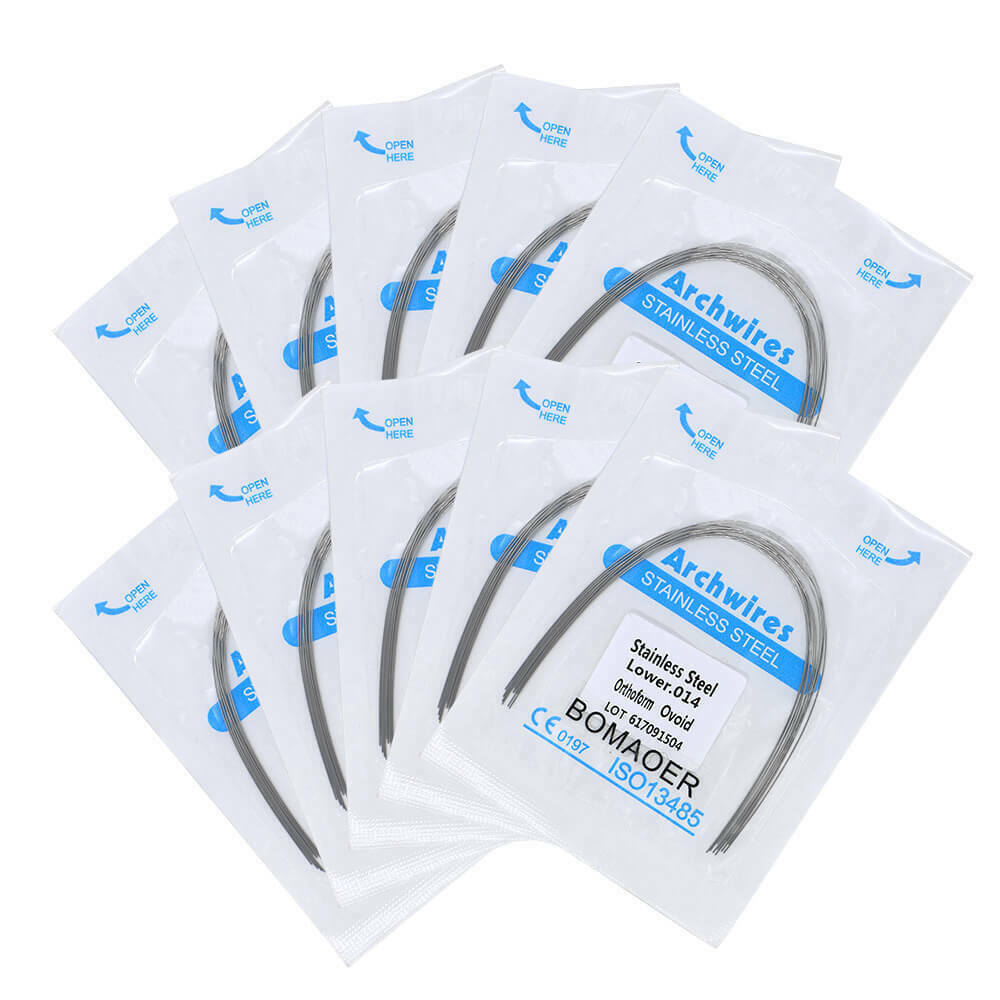 New Dental Orth Stainless Steel 10pcs/bagRound Arch Wire 014 Lower 5-200packs