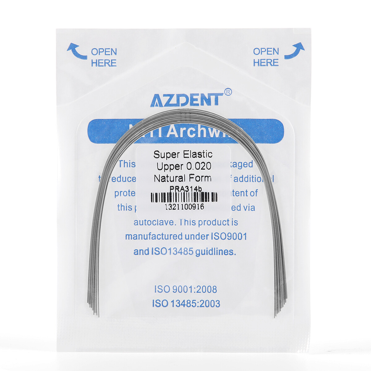 AZDENT Dental Orthodontic Super Elastic Niti Round Arch Wires Nature Form FDA