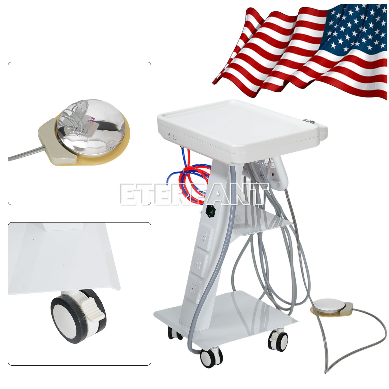 GS-M300 Dental Mobile Suction Unit System / B029 Portable Mobile Delivery Unit
