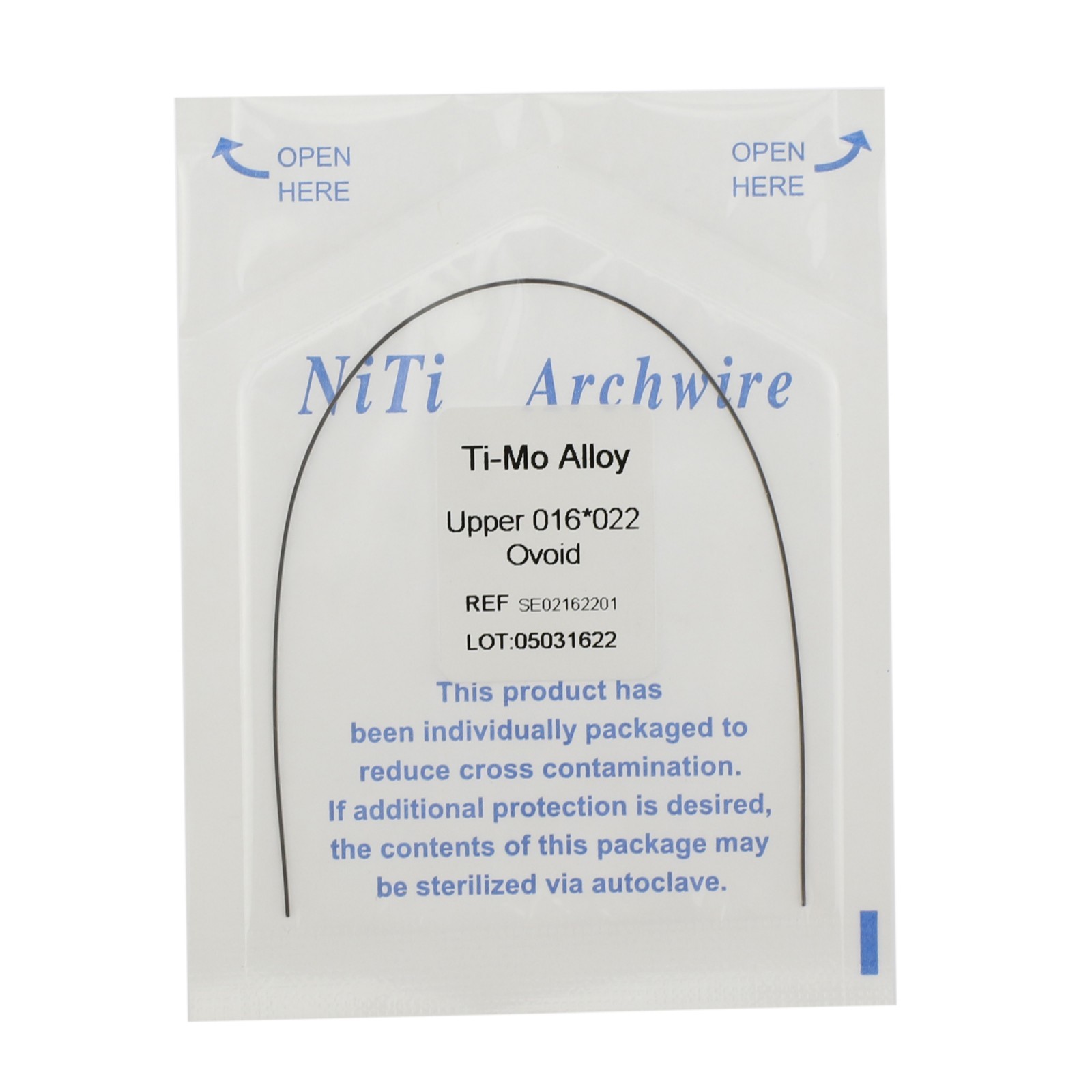 Dental Orthodontic Ti-Mo Titanium Molybdenum Alloy Arch Wires Ovoid Ormco TMA
