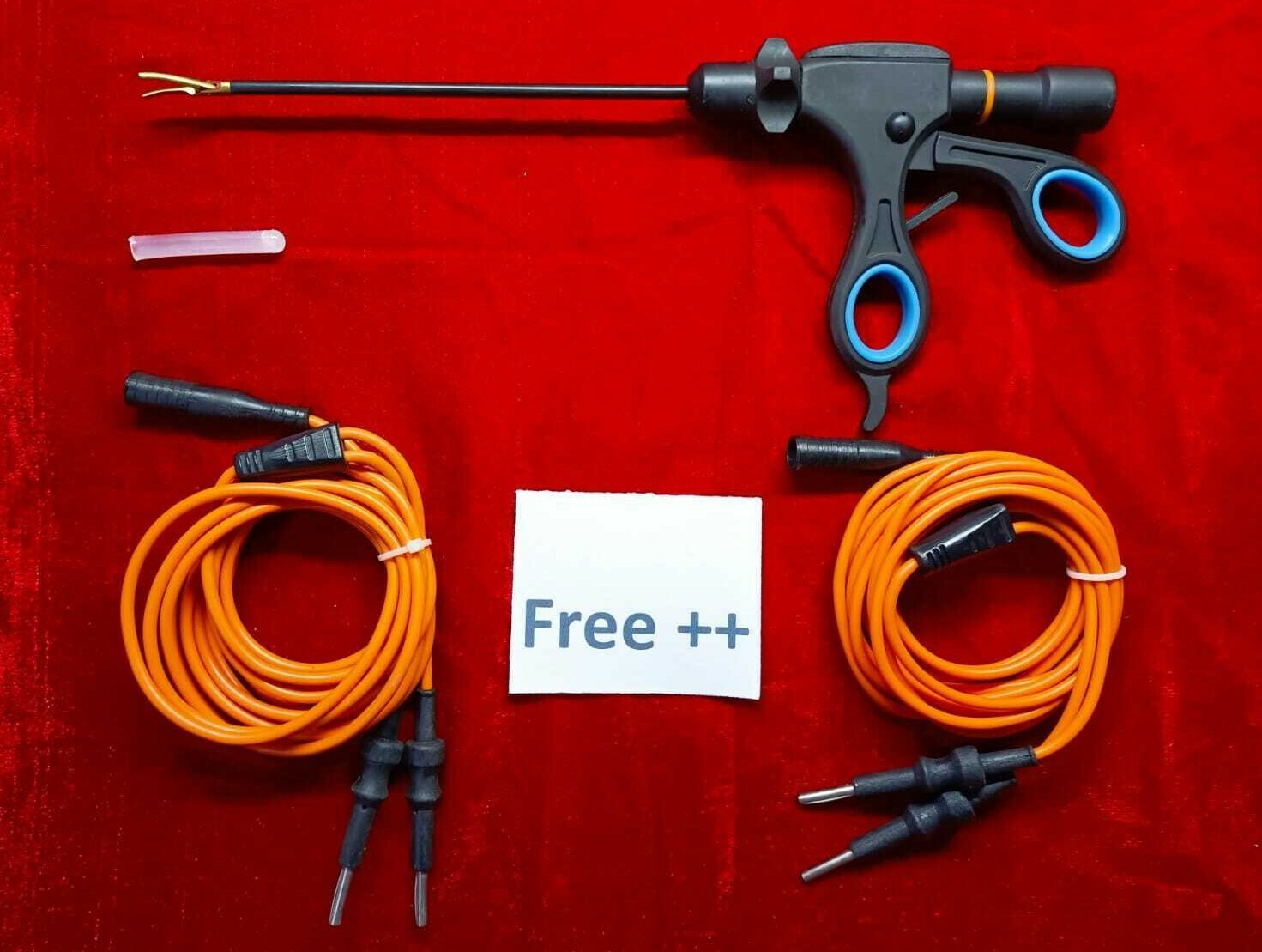 1Set-Laparoscopic Bipolar Sealer Cutter 5mm Gold Jaw With Bipolar Cable 2pc Free