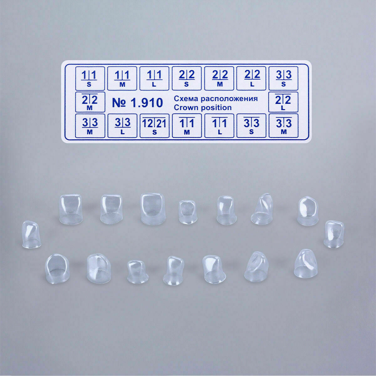 2 Box Dental Adult Transparent Crown Anterior 64Pcs Matrices Matrix TOR VM 1.910