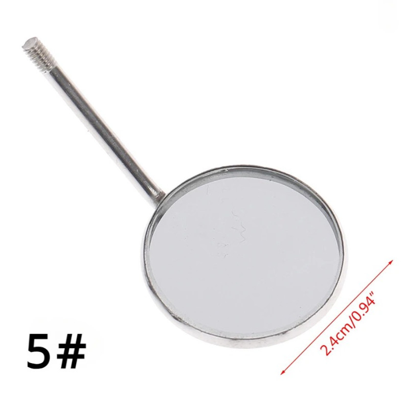 12pcs Dental Mouth Mirror Heads Stainless Steel Oral Mirrors Mouth Accessory