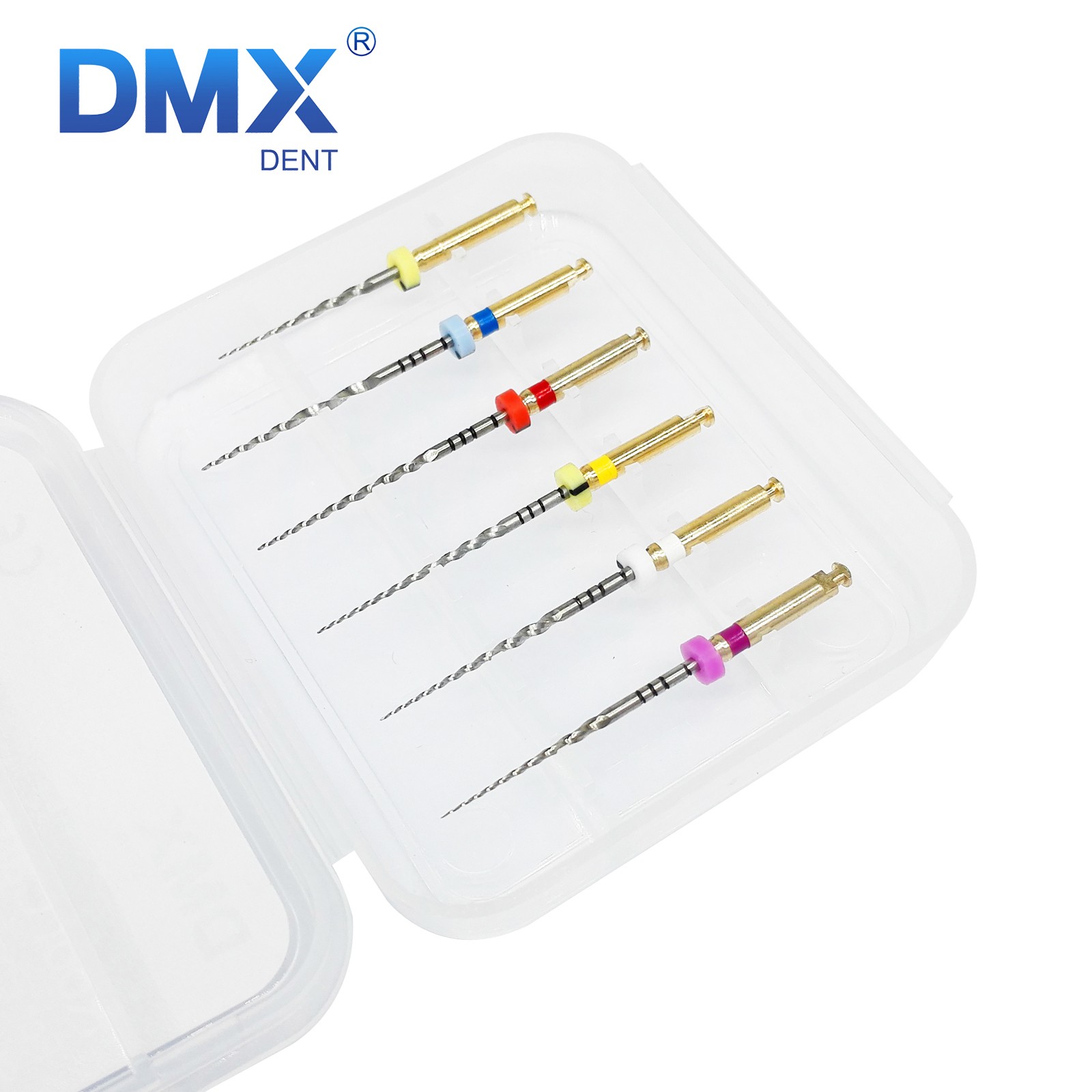 6x DMXDENT Dental Endo Rotary Files X-Pro Taper NITI Endodontic Root Canal File