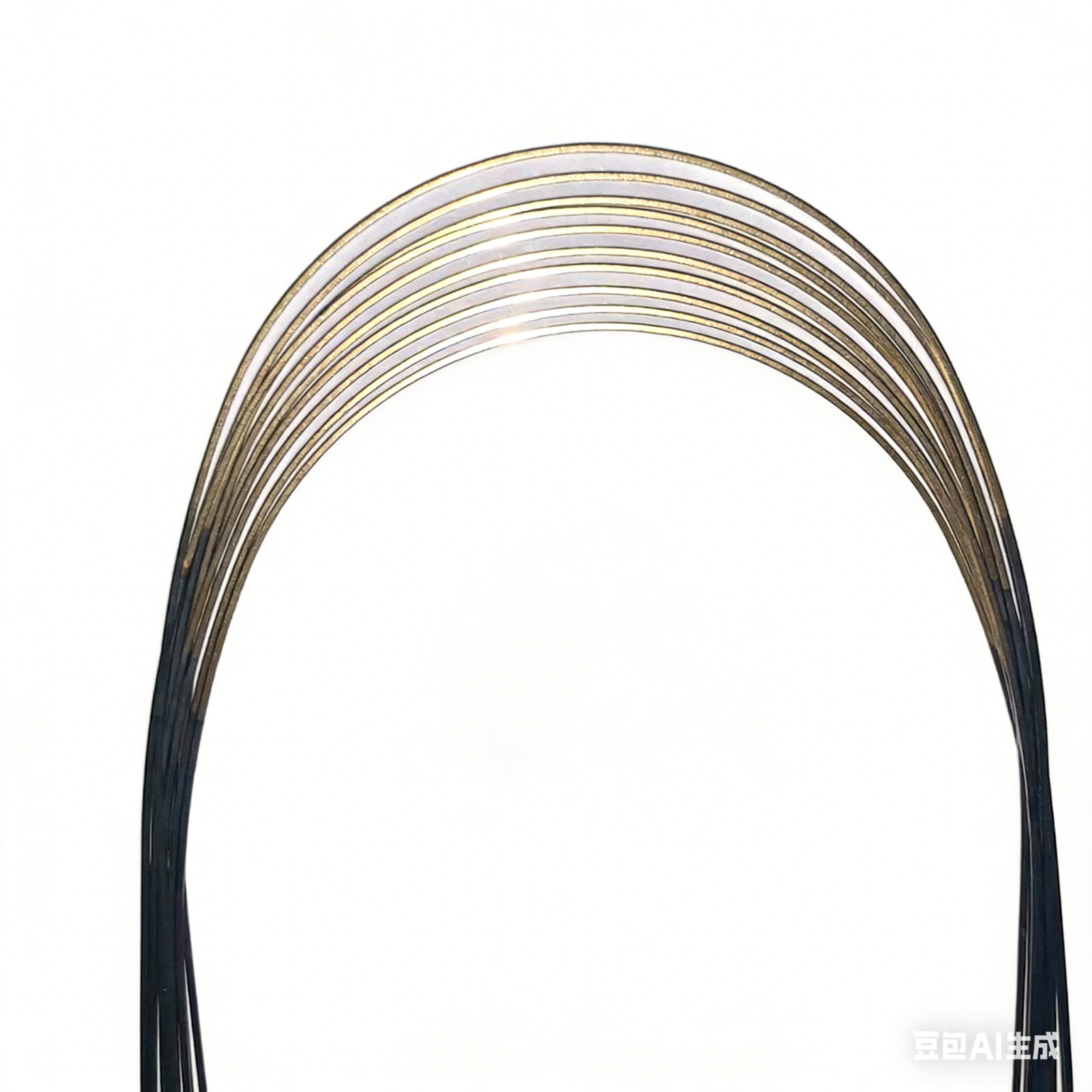 5×Orthodontic 24K Gold Coated Super Elastic Ni-Ti Rectangular Wire All Sizes