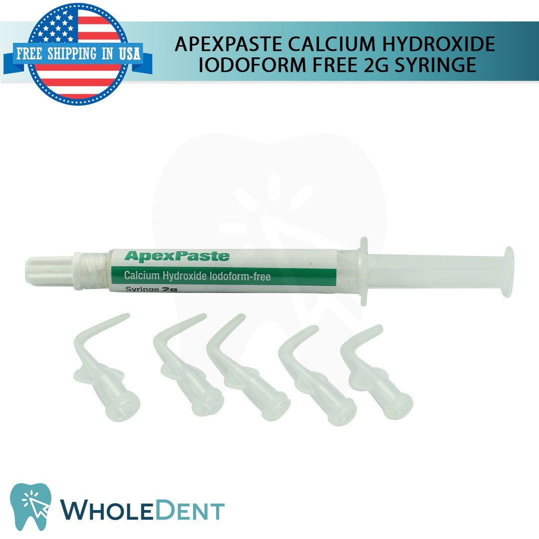 ApexPaste Calcium Hydroxide Iodoform Free 2g Syringe For Endodontic Treatments