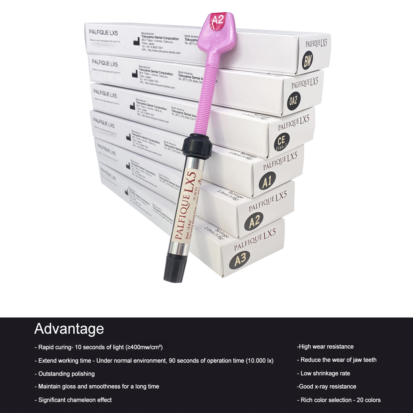 Palfique Tokuyama LX5 Resin Based Dental Restorative Composite 3.8gm All Shades