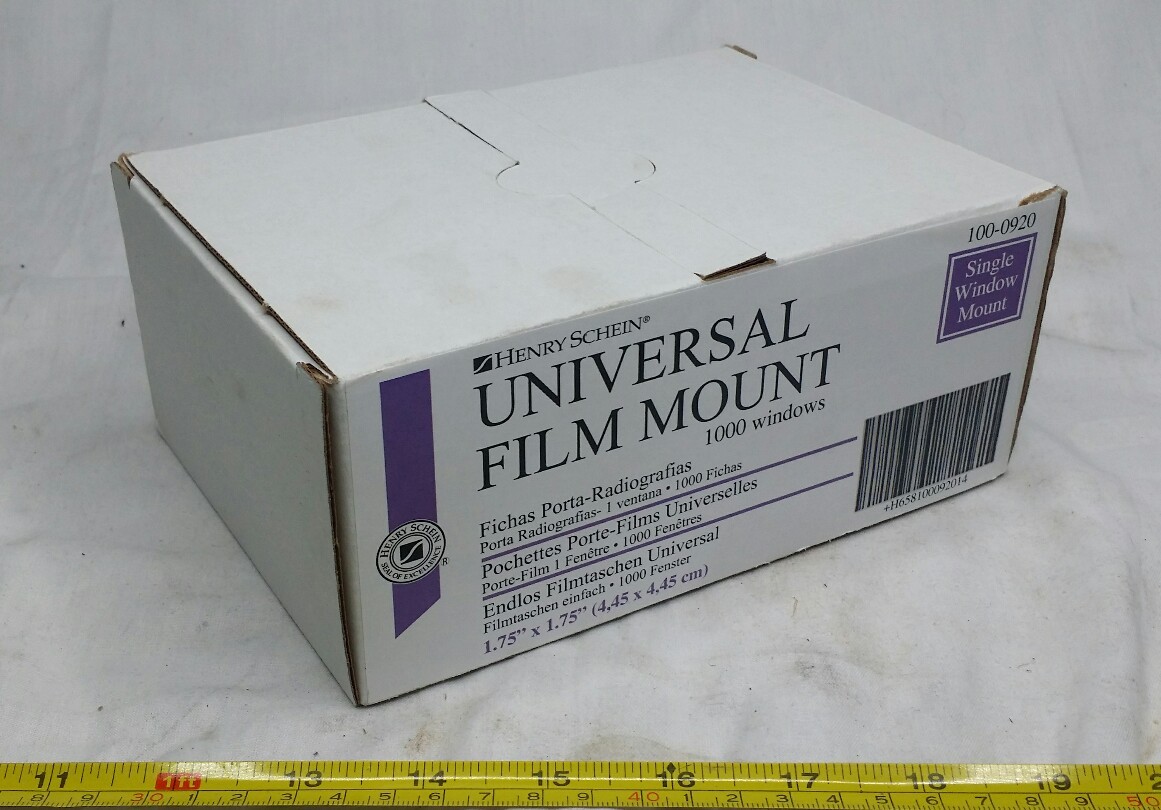 1000pcs Henry Schein, Universal X-Ray Film Mount,Translucent, Skbawa-B033 nn