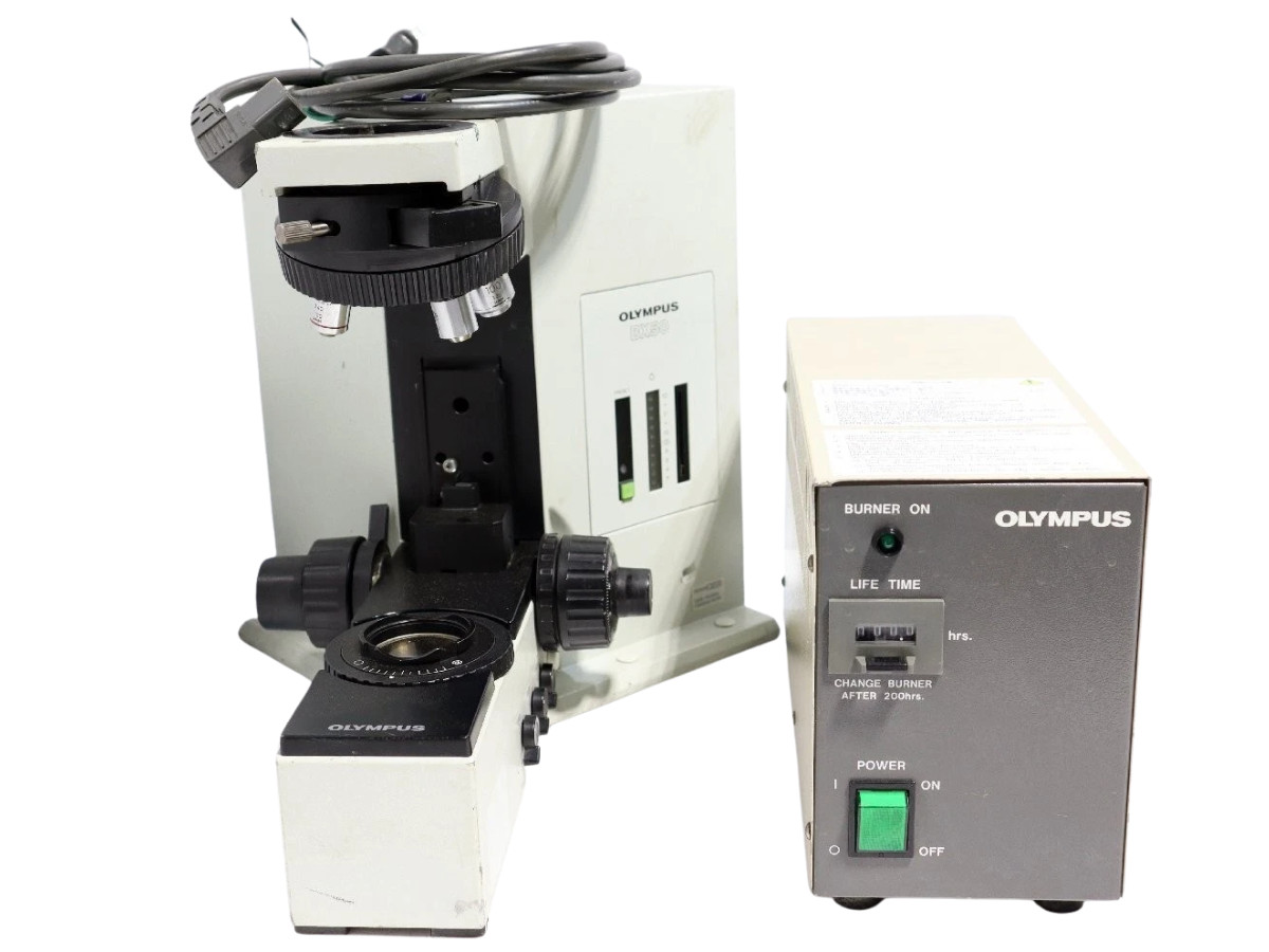 Olympus BX50F4 Microscope BH2-RFL-T3 Fluorescence Unit Objectives Parts