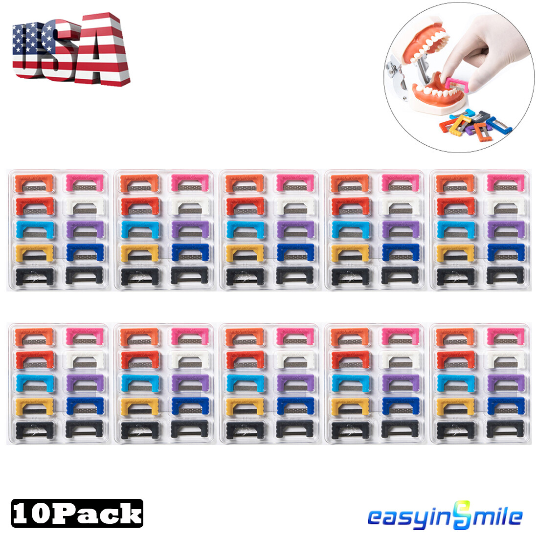 IPR Stripping Plus System Kits Orthodontic Autoclavable&Reusable Assorted 100pcs