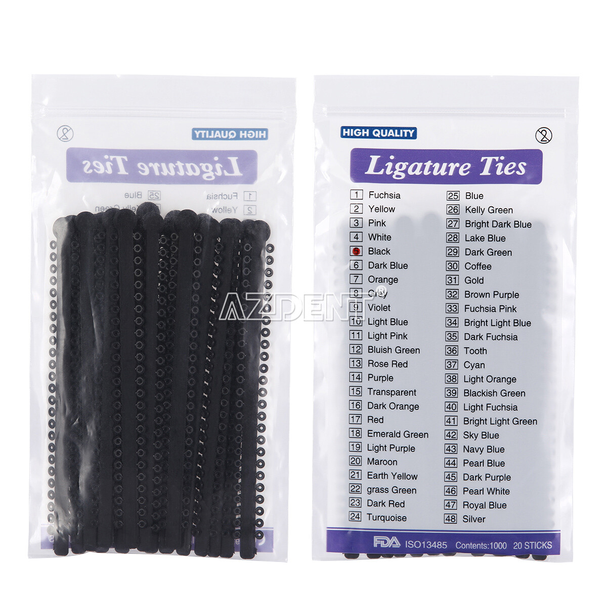 1000ties/kit Dental Orthodontic Ligature Ties For Dental Orthodontics treatment