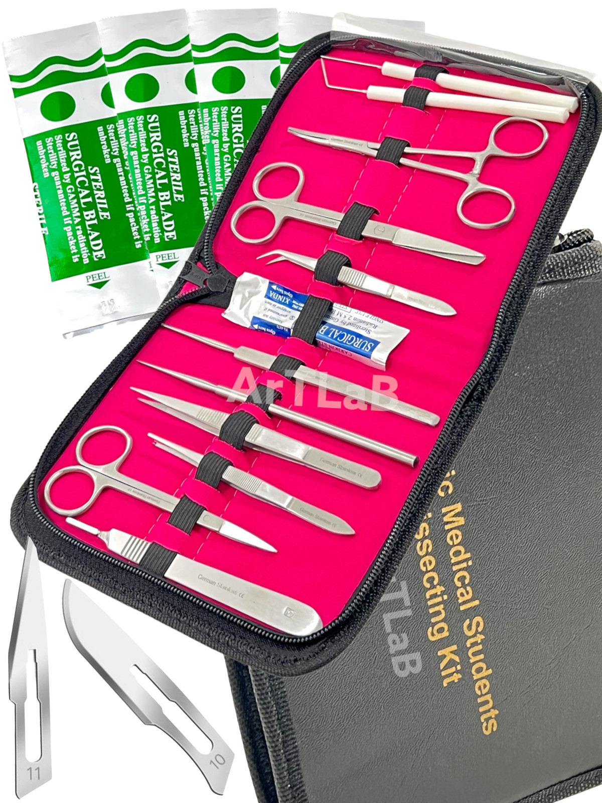 Premium Advanced Dissecting kit Veterinary, Lab Medical Surgical Instruments