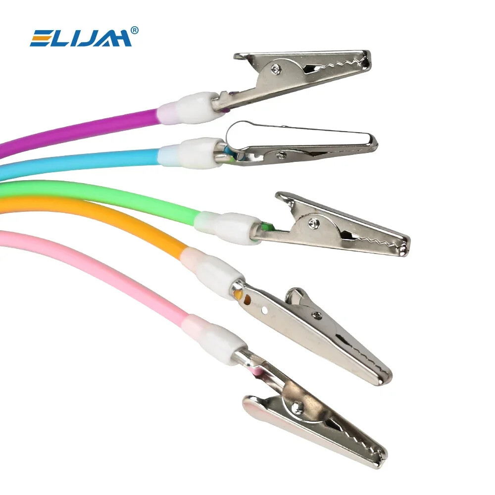 5Pcs Dental Bib Clips Flexible Chain Napkin Holder Silicone Patient Clip Clamps