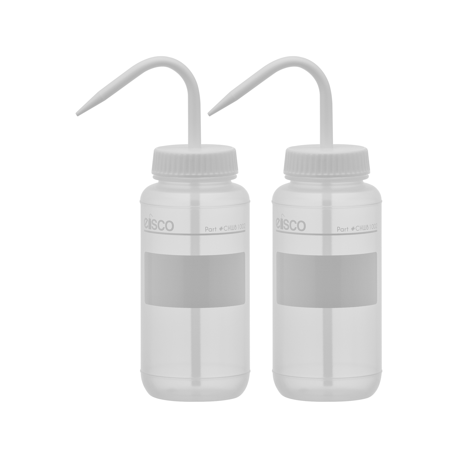 2PK Chemical Wash Bottle, No Label, 500ml – Wide Mouth, LDPE – Eisco Labs