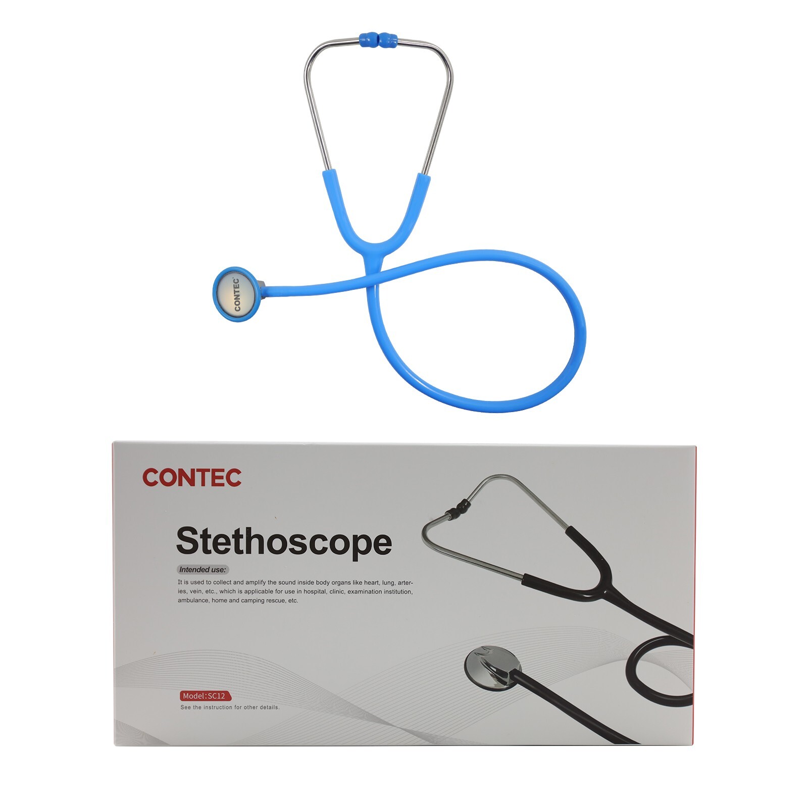 FDA CE SC12 Cardiology Stethoscopes Estetoscopio Zinc Alloy Head Stethoscope