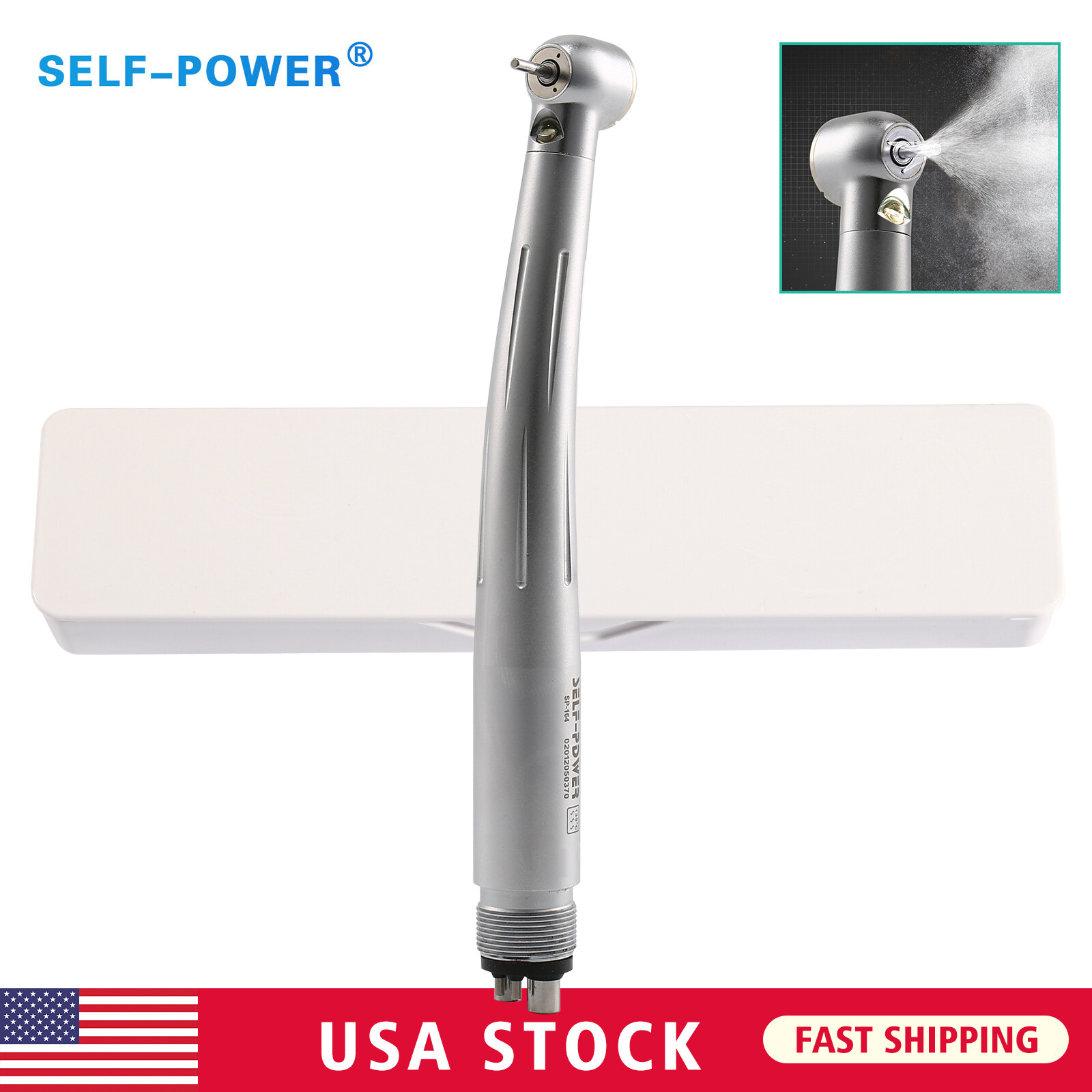 NSK Style Dental LED high speed handpiece Fiber Optic E-generator Turbine 4 HOLE