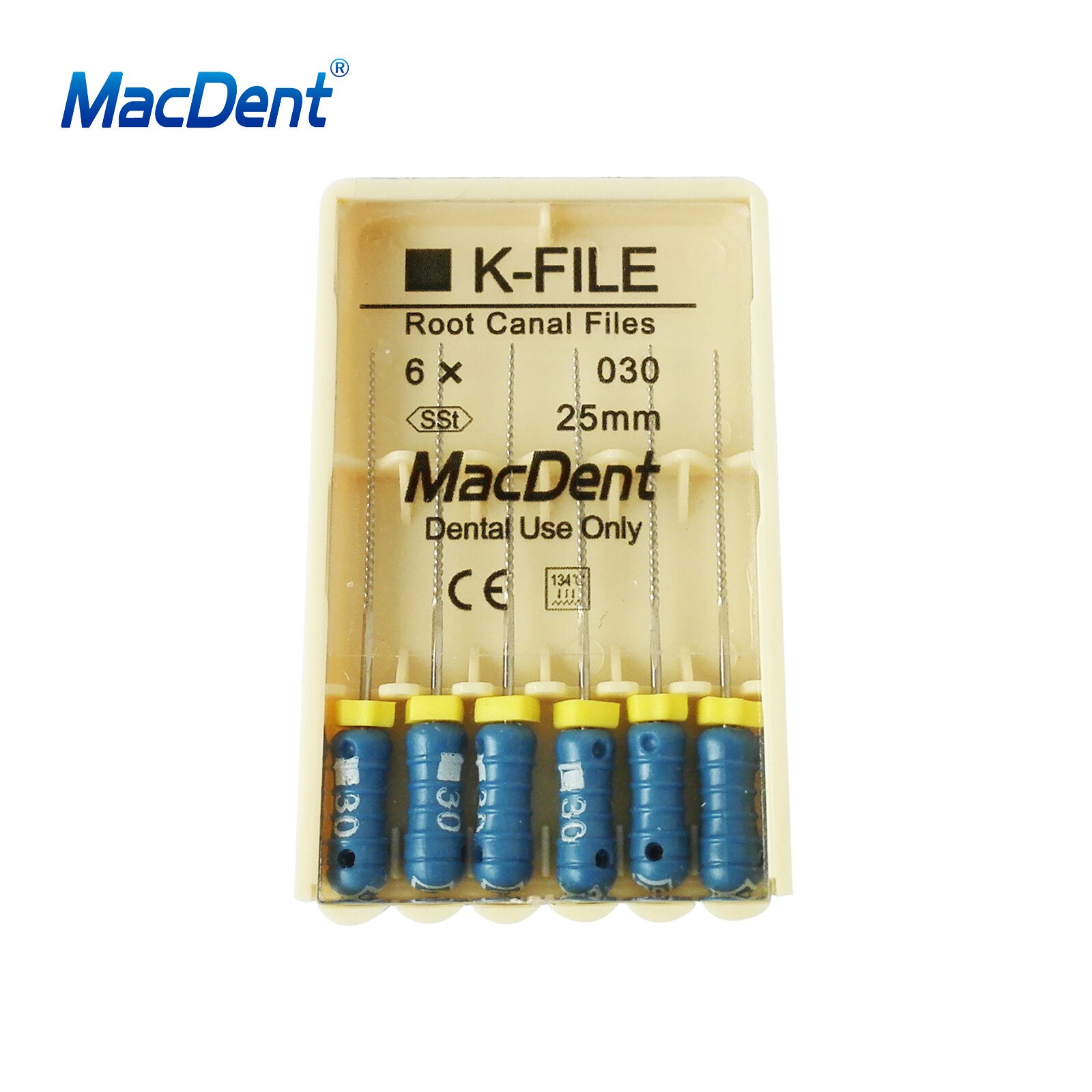 MacDent Limas de endodoncia manual dental K-Files acero inoxidable 21/25/31mm