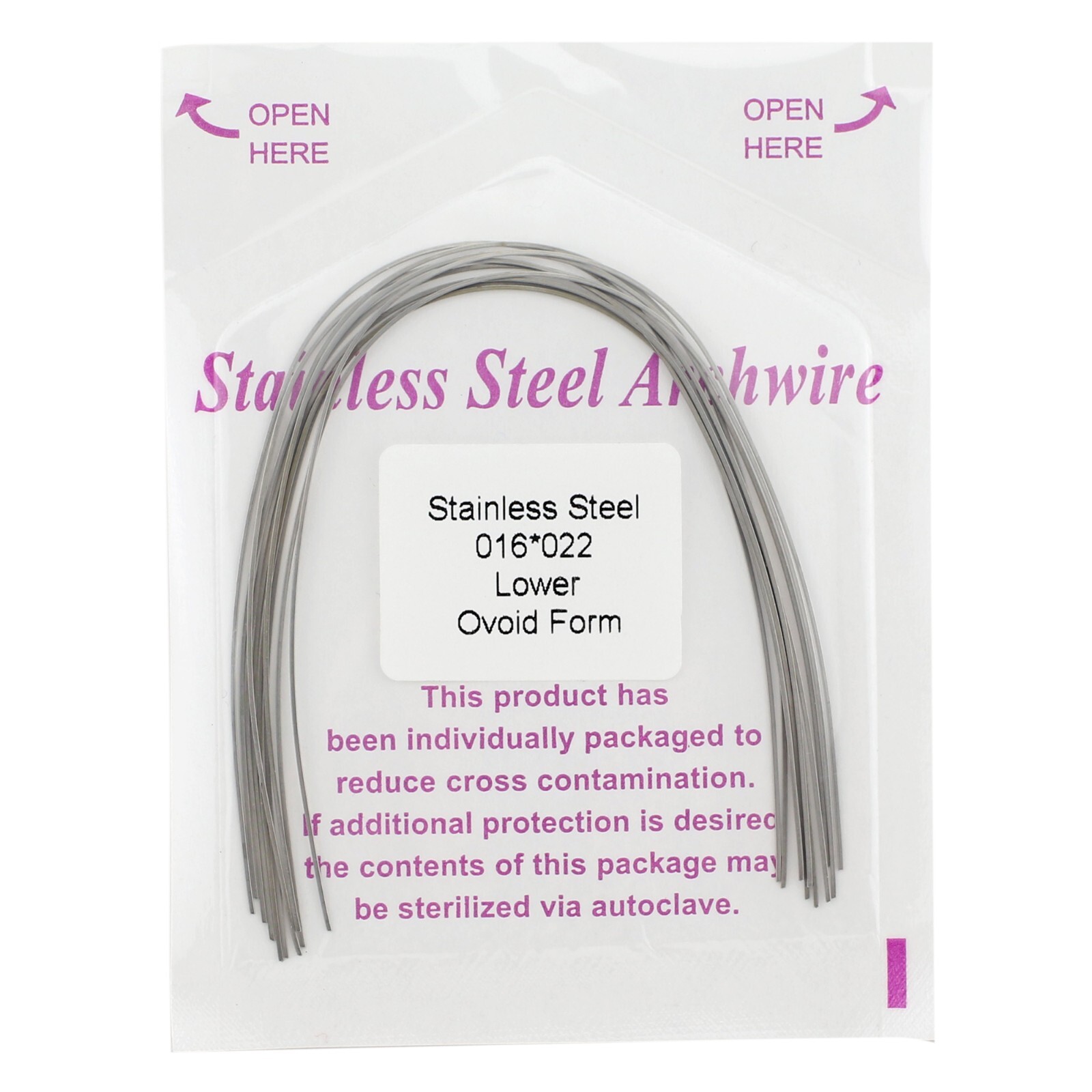 Orthodontic Arch Wire Ovoid Round Rectangular 12 14 16 1622 1725 Stainless Steel