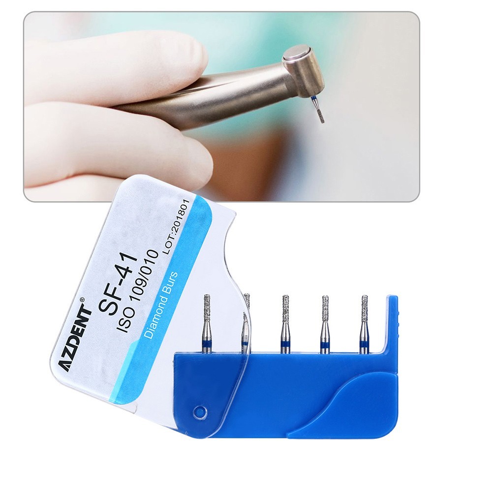 100Pcs/20Box AZDENT Dental Diamond Burs For High Speed Handpiece FG 1.6mm