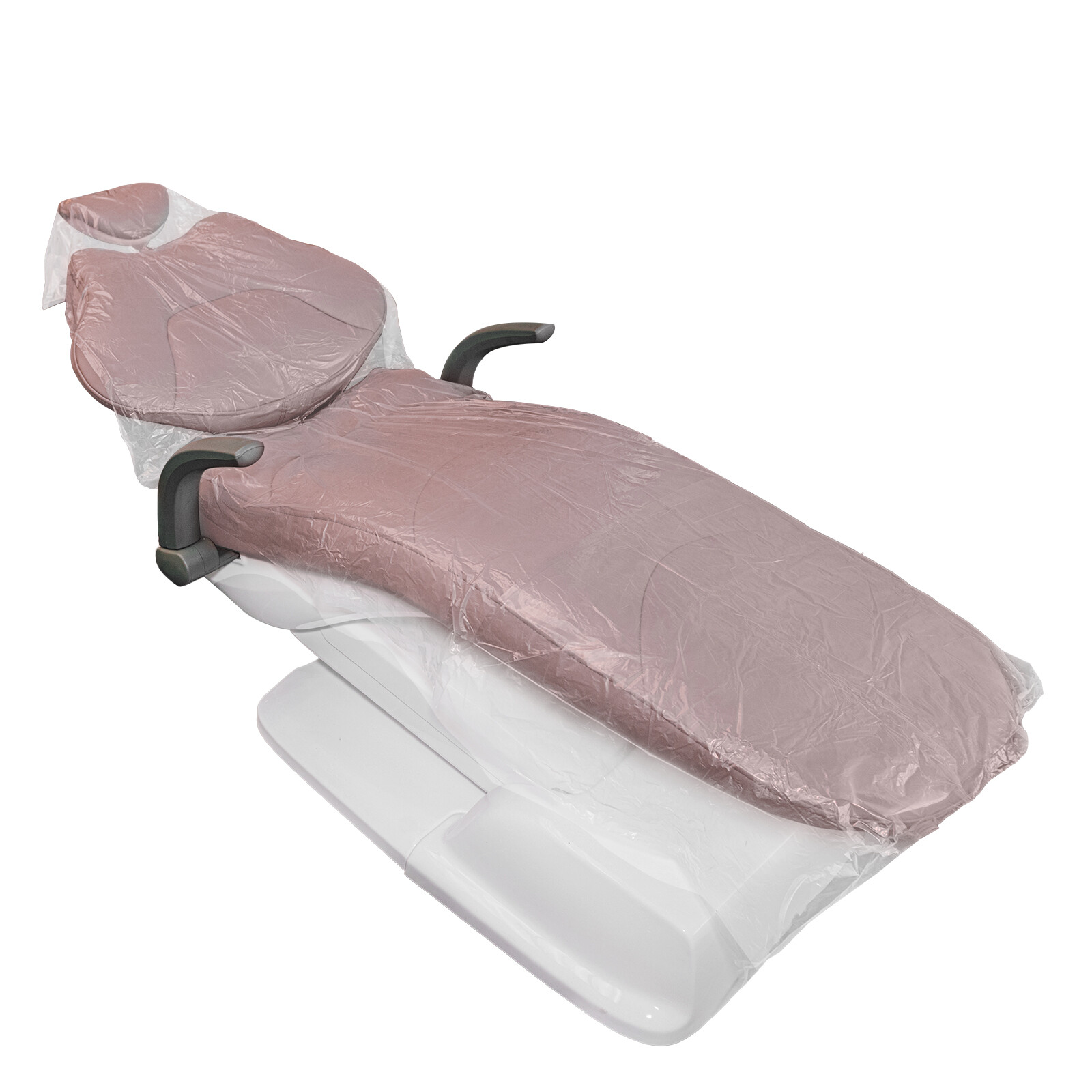 JMU Denal 150pcs Large Full Chair cover sleeve 48″x56″ Waterproof Plastic Clear
