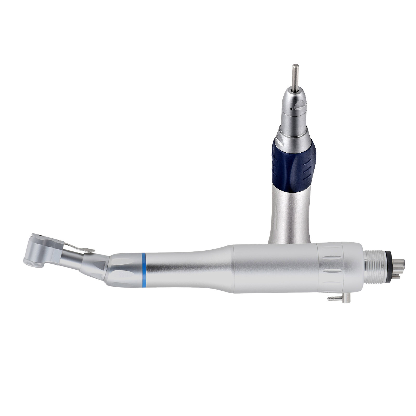 1set Dental Low Speed Handpiece Set Latch Contra Angle Straight Air Motor 4H