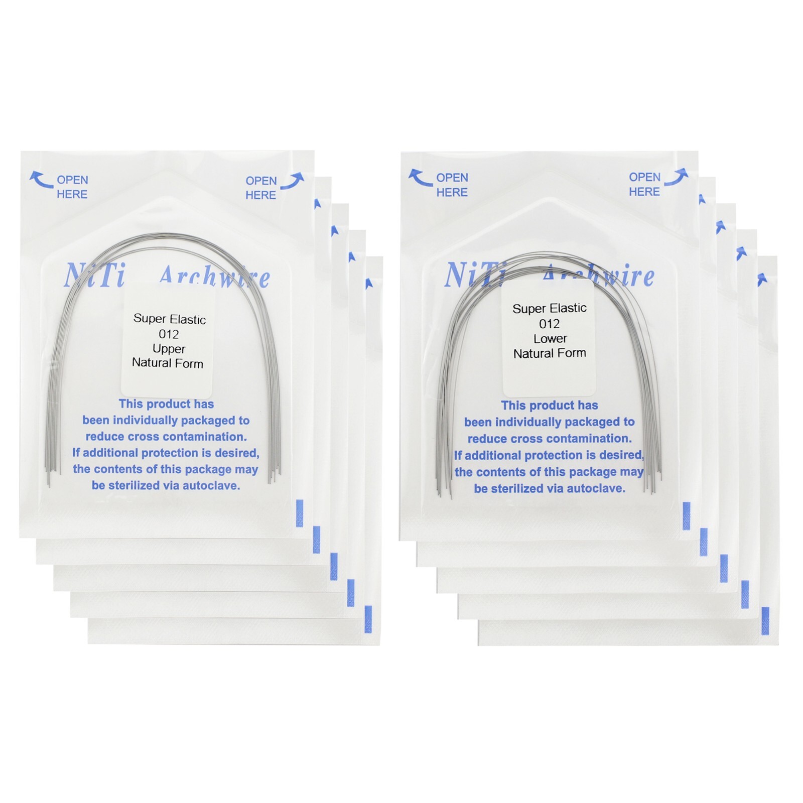 100PC Arcos de Dental Ortodoncia Archwire Natural Form Arches Round Rectangular
